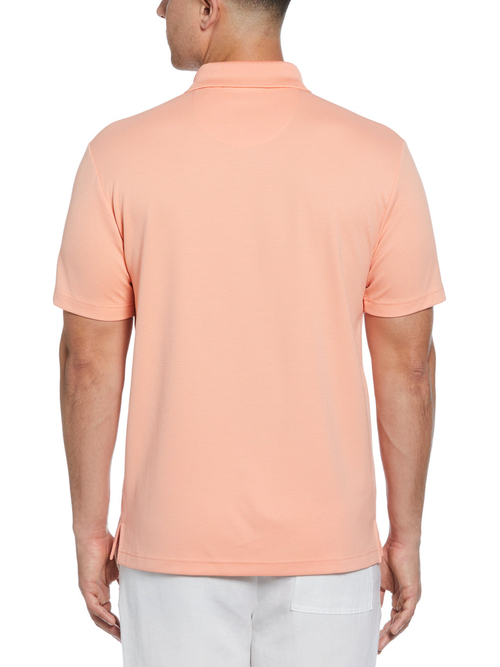 Wicking Ottoman Golf Polo Shirt (Peach Pink) 