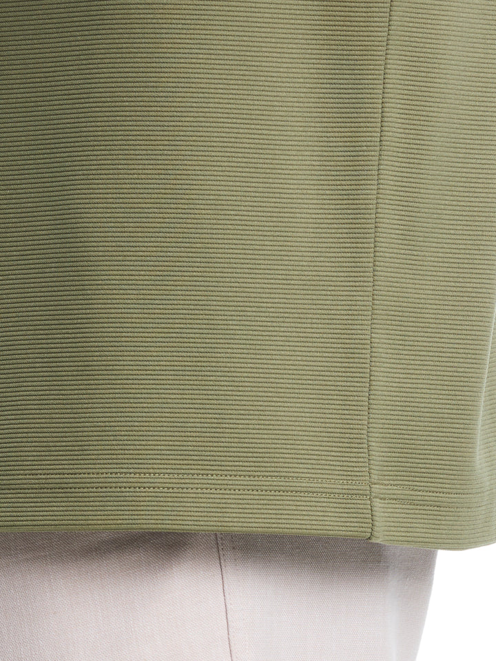 Big & Tall 1/4 Zip Long Sleeve Sweater (Olivine) 