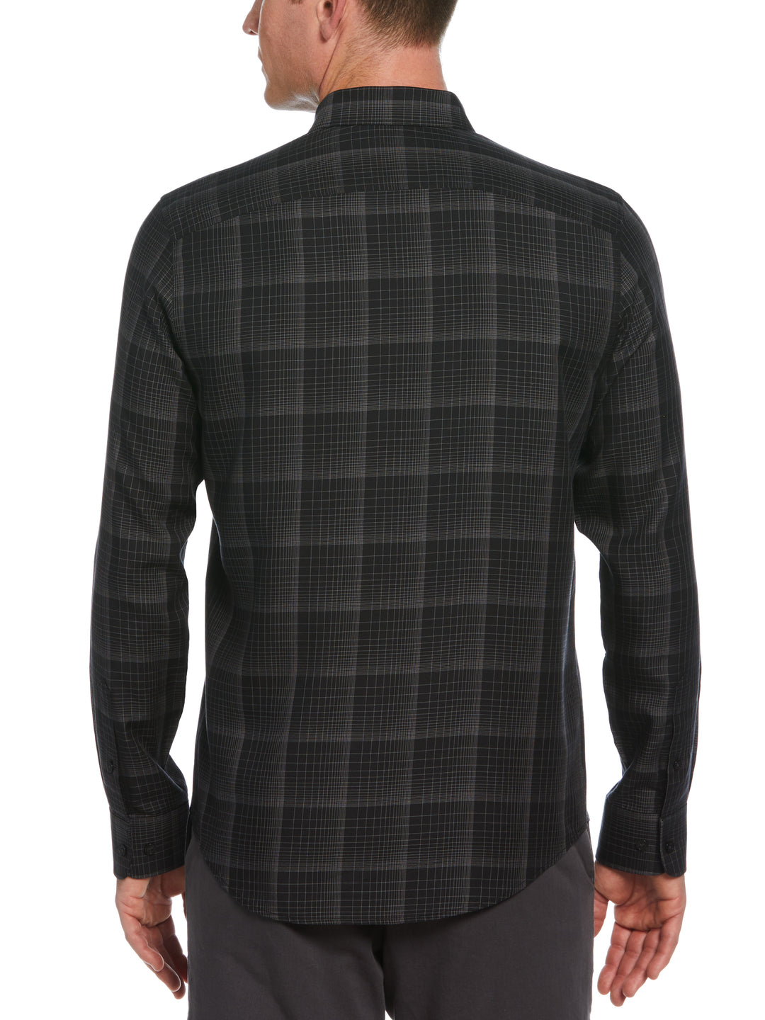 Twill Checkered Button Down Shirt (Night Owl) 