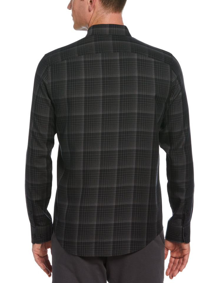 Twill Checkered Button Down Shirt (Night Owl) 