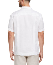 Big and Tall 100% Linen Short Sleeve 4 Pocket Guayabera (Bright White) 