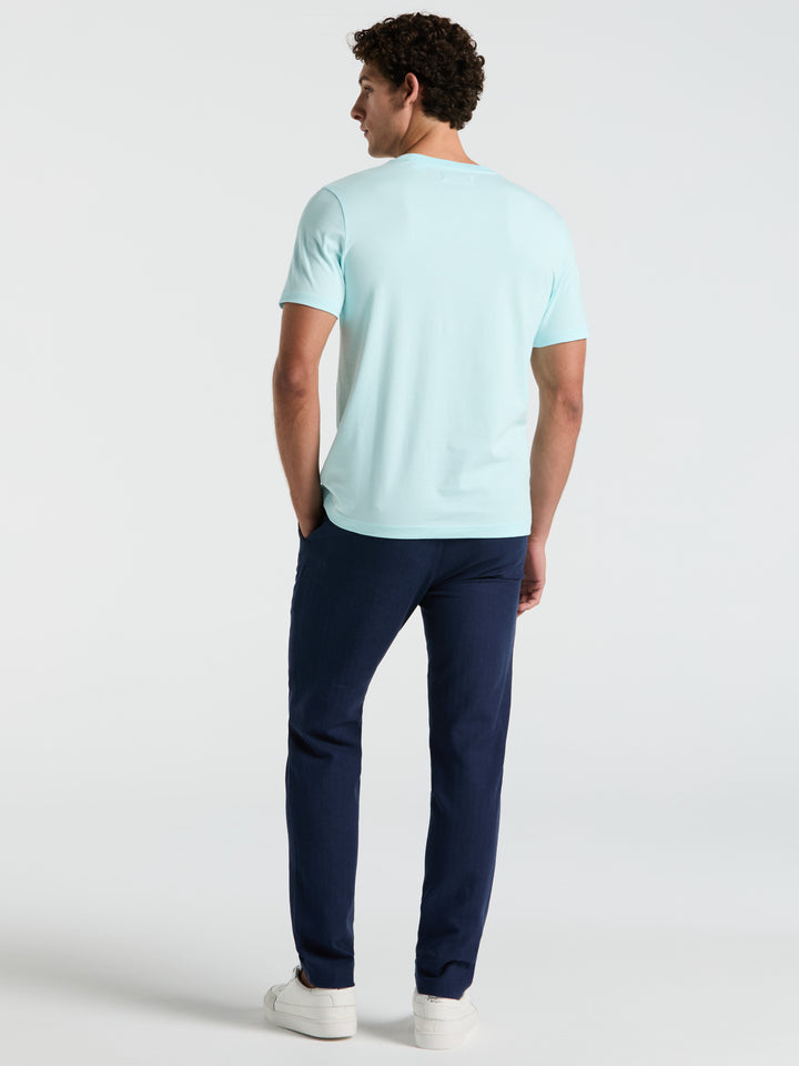 Linen Blend Chino Pant (Sargasso Sea) 