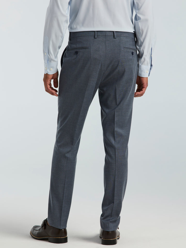 Skinny-Fit Textured Suit Pant (Blue) 