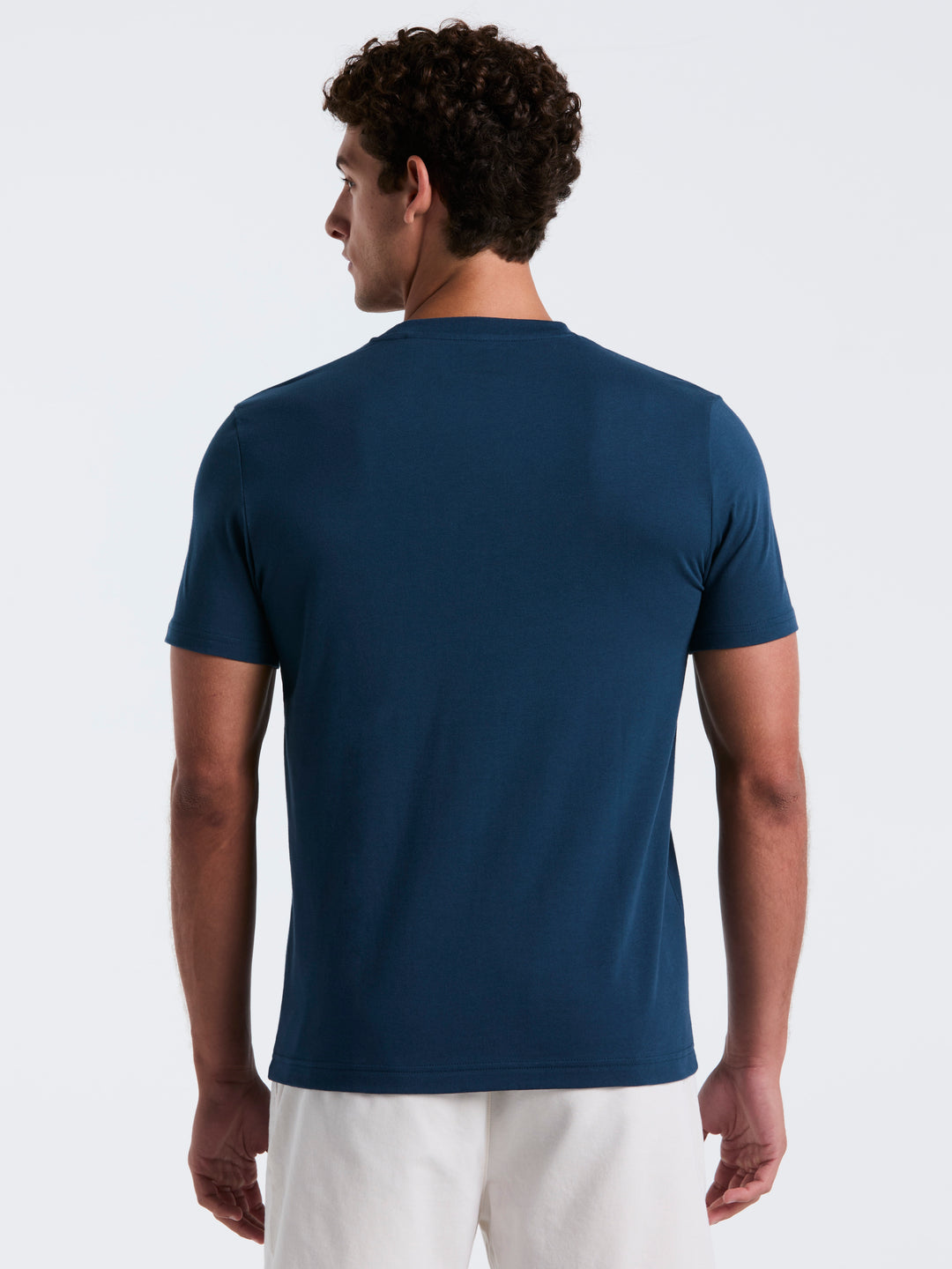 3D Dot Penguin Jersey Graphic Tee (Blue Wing Teal) 