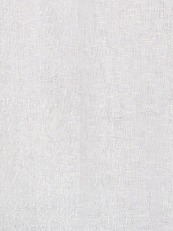 Linen Guayabera Shirt (Bright White) 