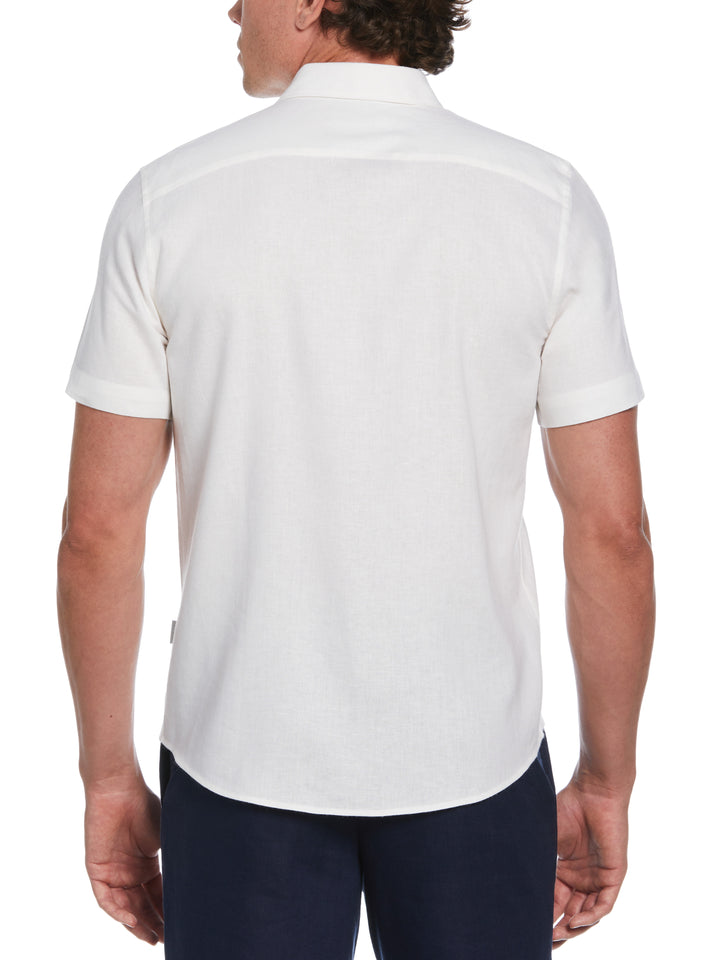 Linen Blend Shirt (Brilliant White) 