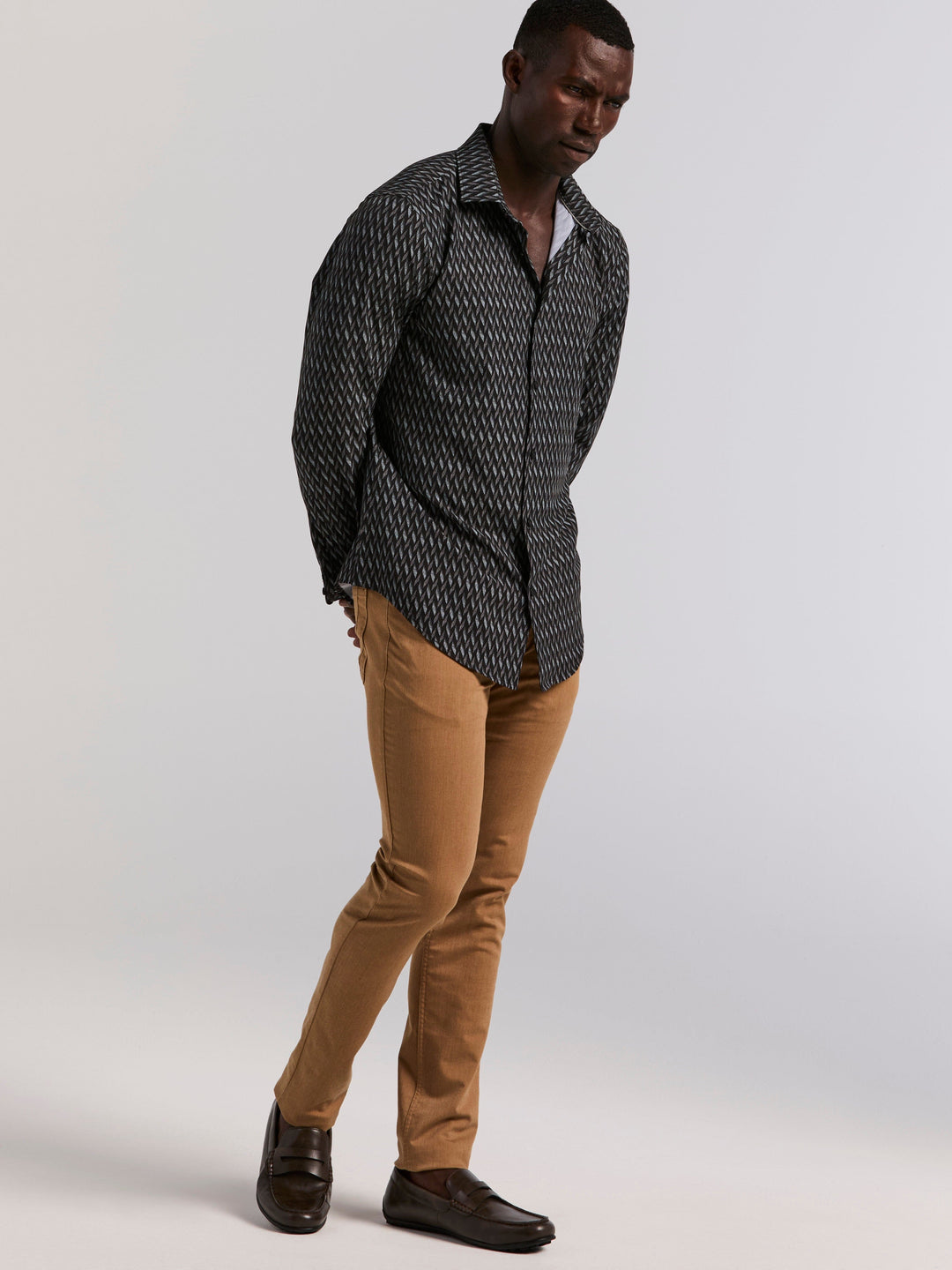 Slim Fit Geo Print Shirt Perry Ellis Slim Fit Geo Print Shirt Perry Ellis