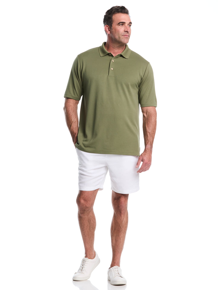 Big & Tall Ottoman Polo Shirt (Olivine) 