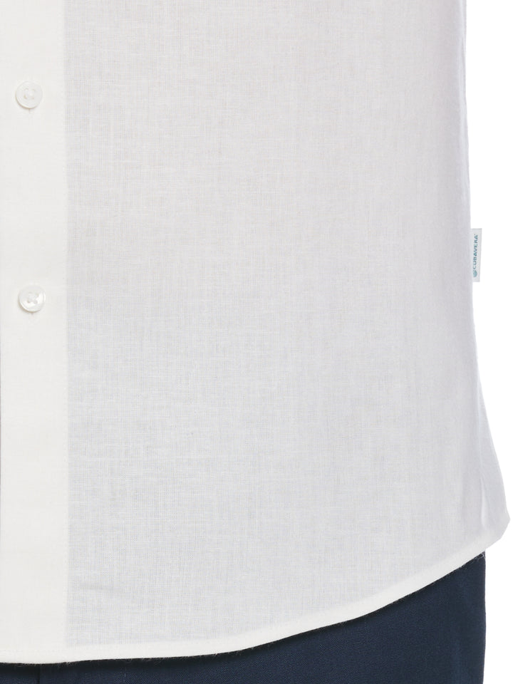 Linen Blend Shirt (Brilliant White) 