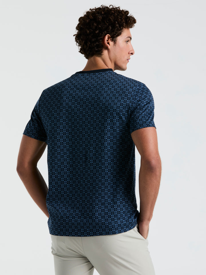Pete Check Tee (Dark Sapphire) 