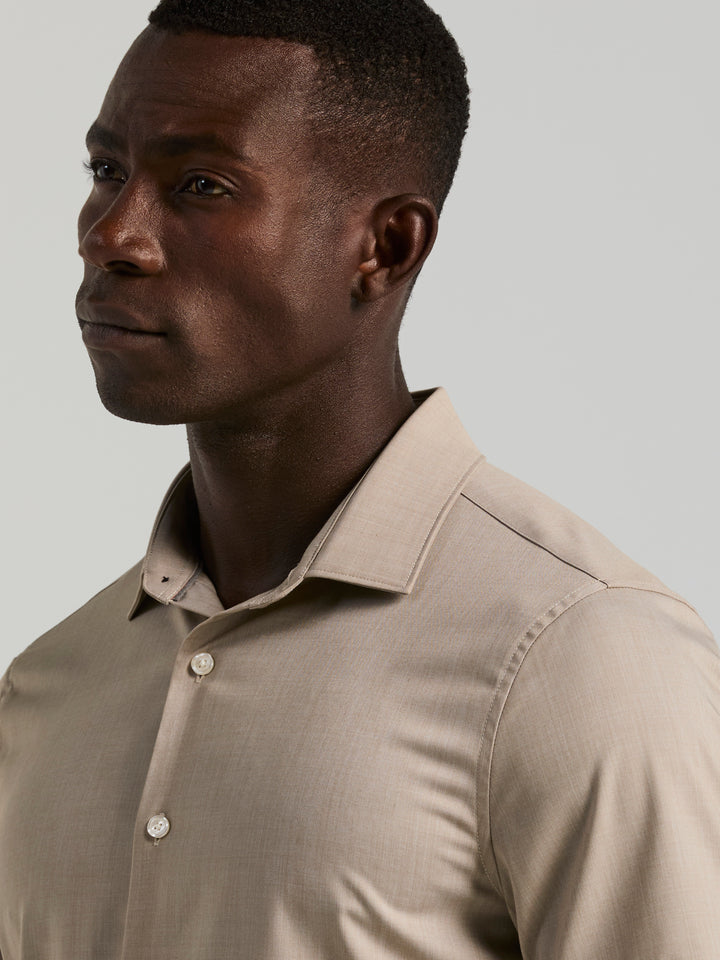 Slim Fit Short Sleeve Shirt (Aluminum) 