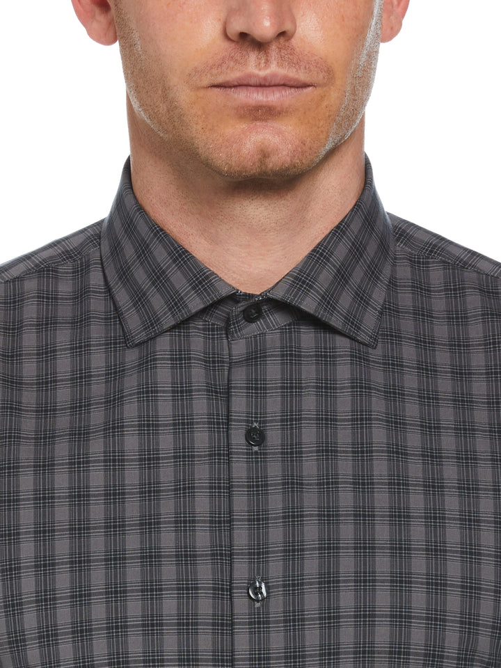 Tonal Check Shirt (Dark Charcoal) 