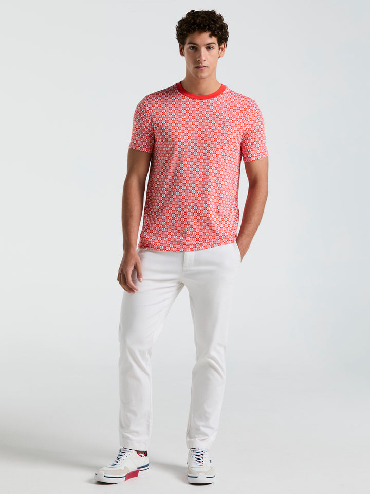 Pete Check Tee (Cherry Tomato) 