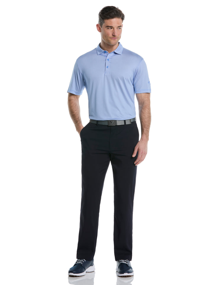 Fine Line Stripe Golf Polo Shirt (Regatta/Brt White) 