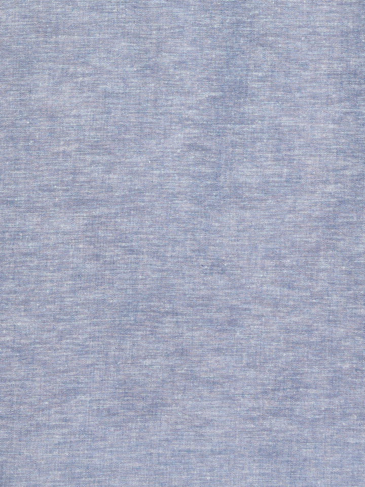 Linen Blend Tuck Panel Shirt (Dark Blue) 