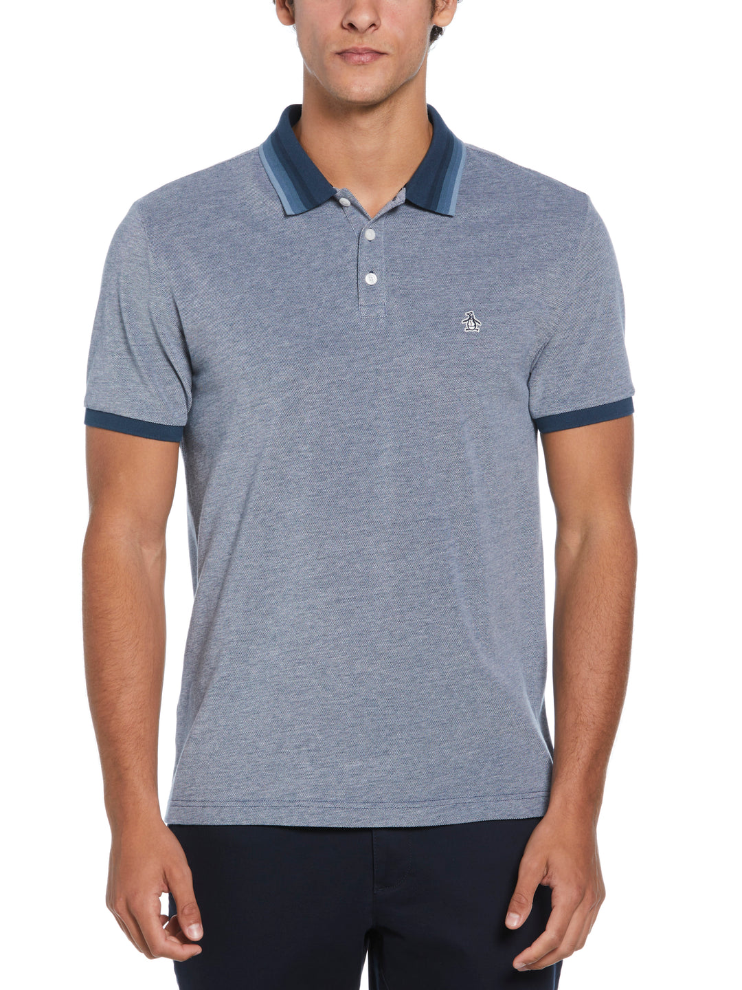 Pique Polo with Tipping (Blue Wing Teal) 