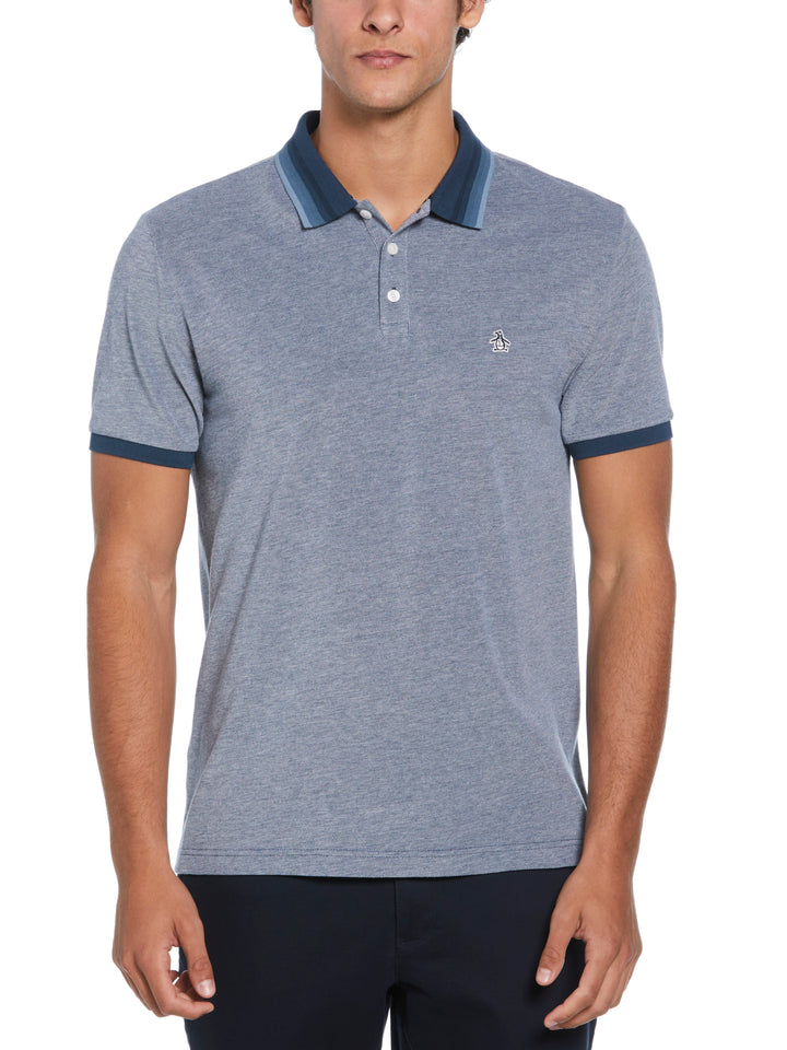 Pique Polo with Tipping (Blue Wing Teal) 