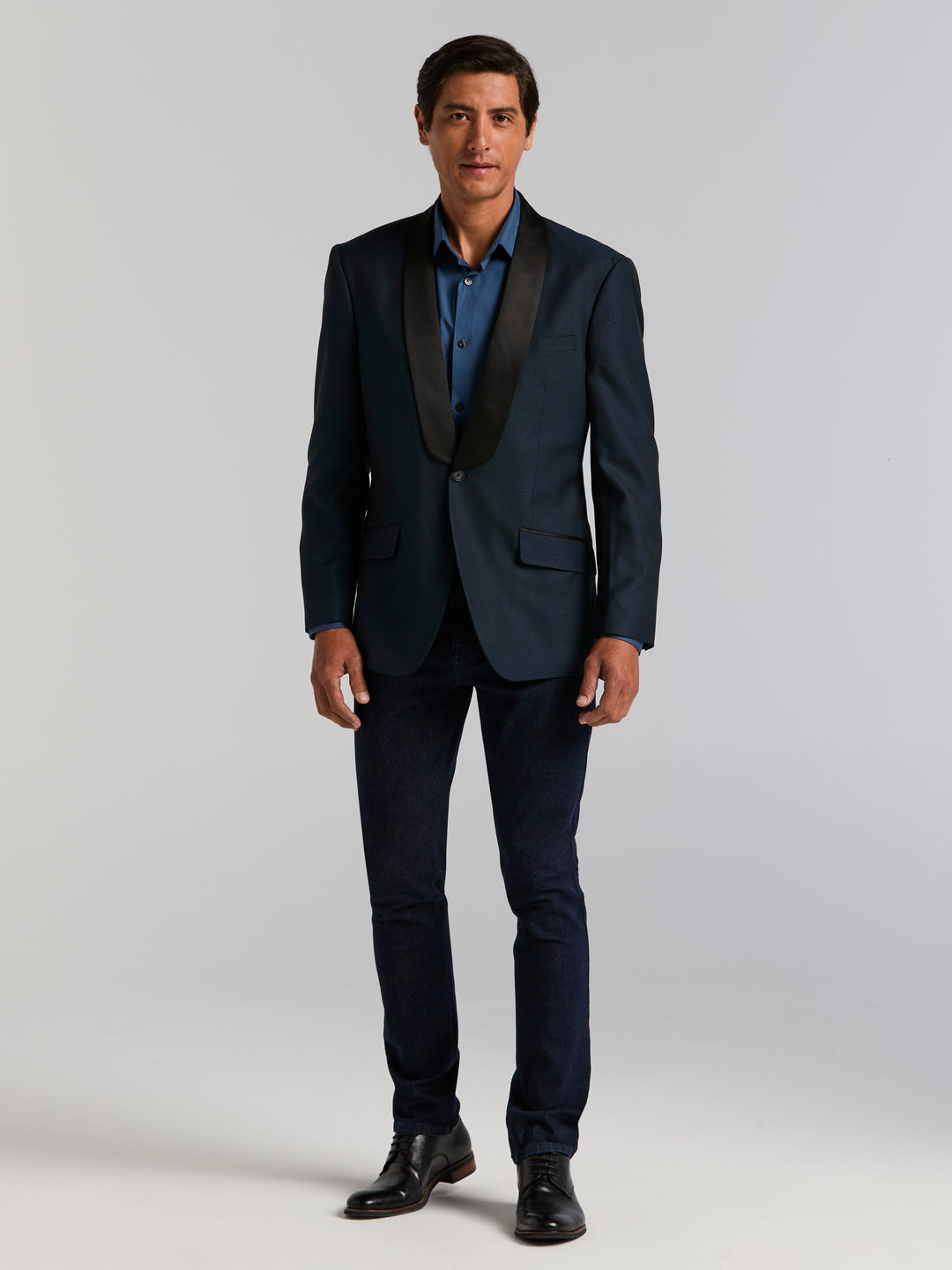 Slim Fit Tuxedo Jacket (Medium Navy) 