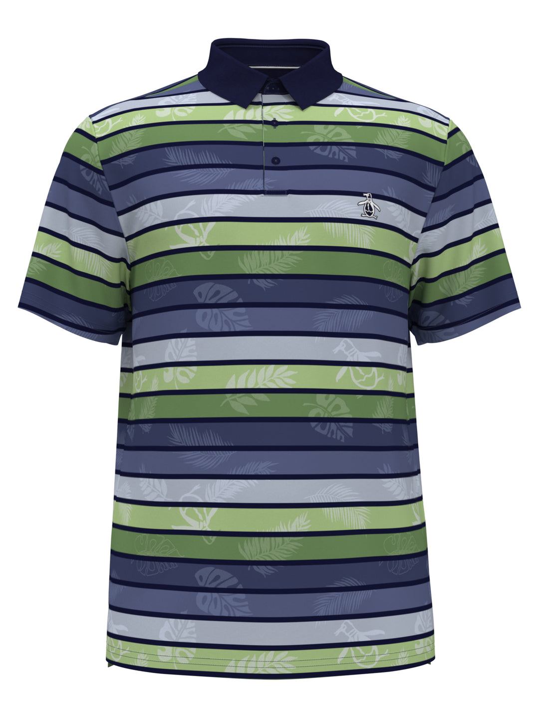 Original Resort Stripe Print Golf Polo (Astral Night) 