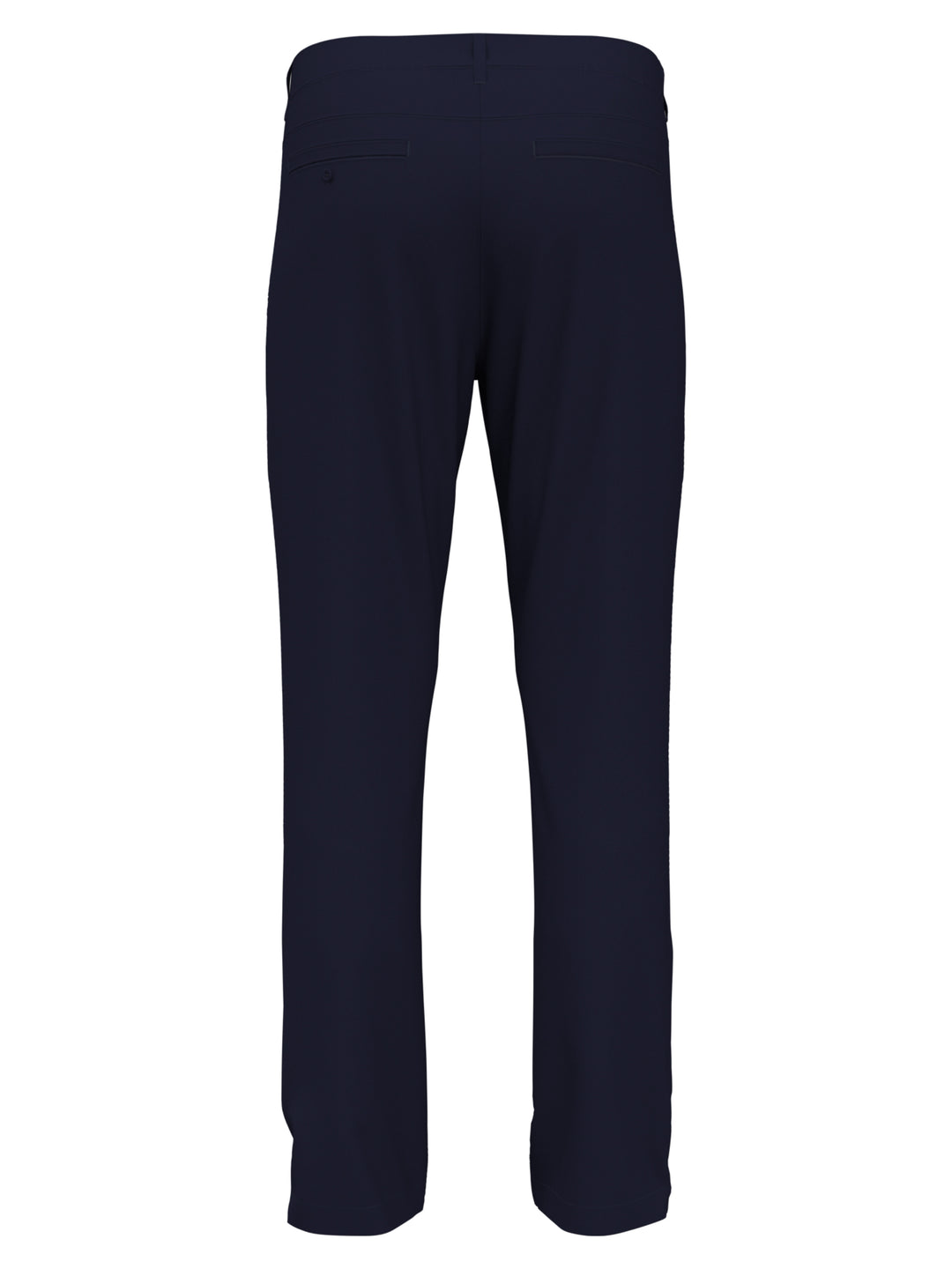 Flat Front Solid Golf Trousers (Black Iris) 