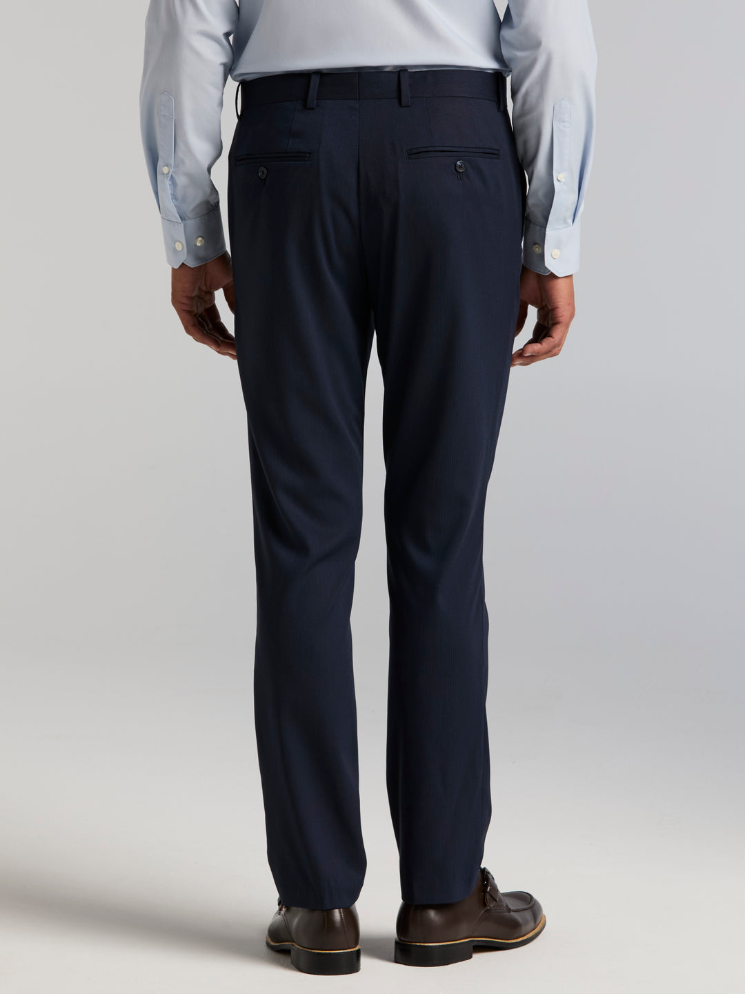 Slim Fit Water Resistant Tech Suit Pant (Dark Sapphire) 