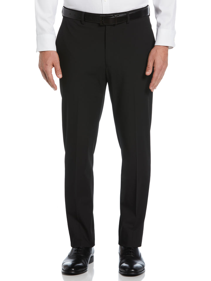 Slim Fit Gabardine Suit Pant (Black) 