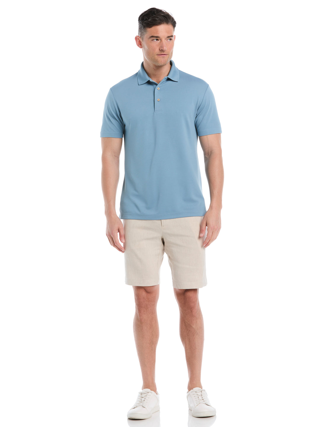 Wicking Ottoman Golf Polo Shirt (Windward Blue) 