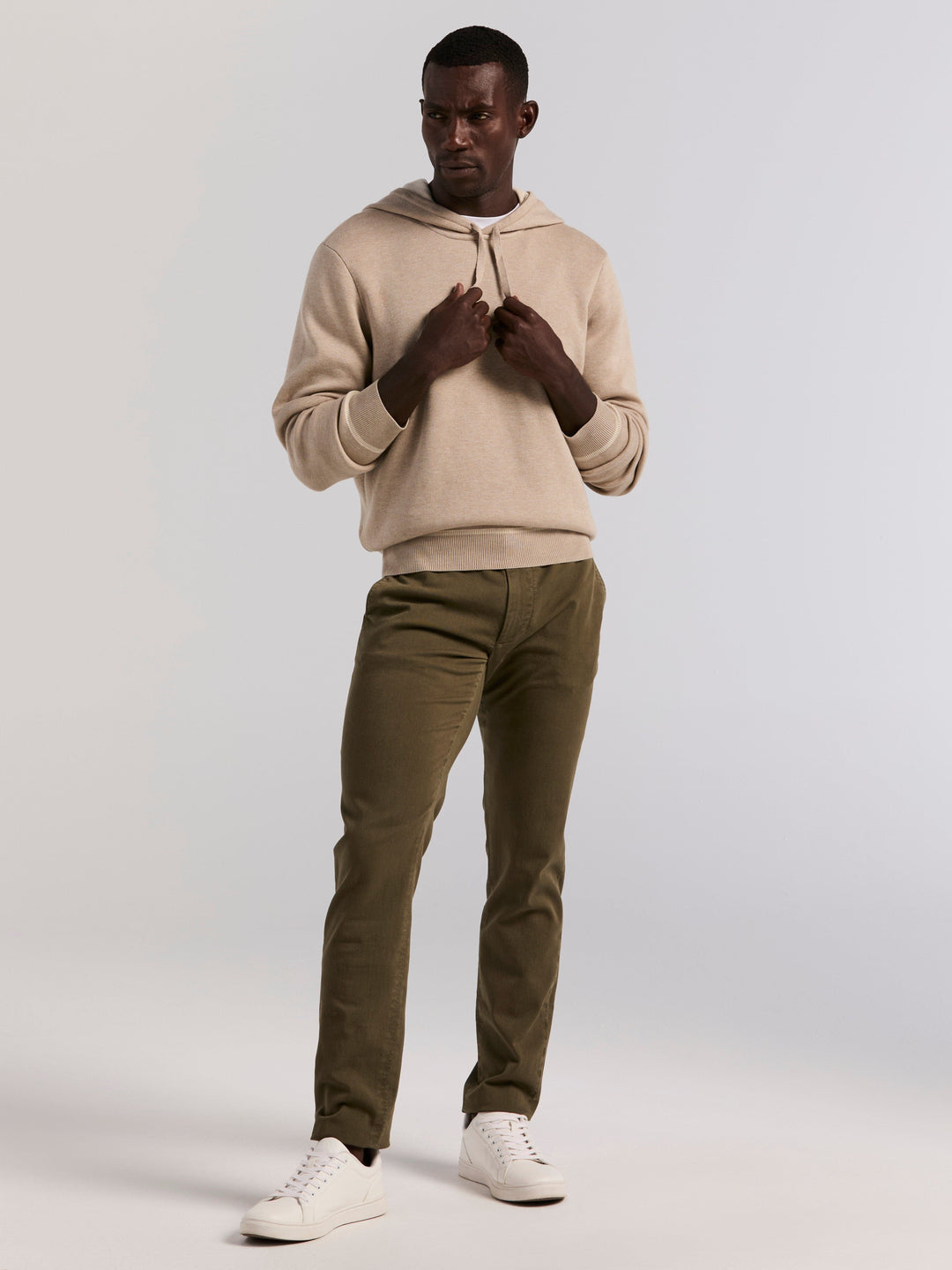 Cotton Modal Pullover Hoodie (London Fog Htr) 