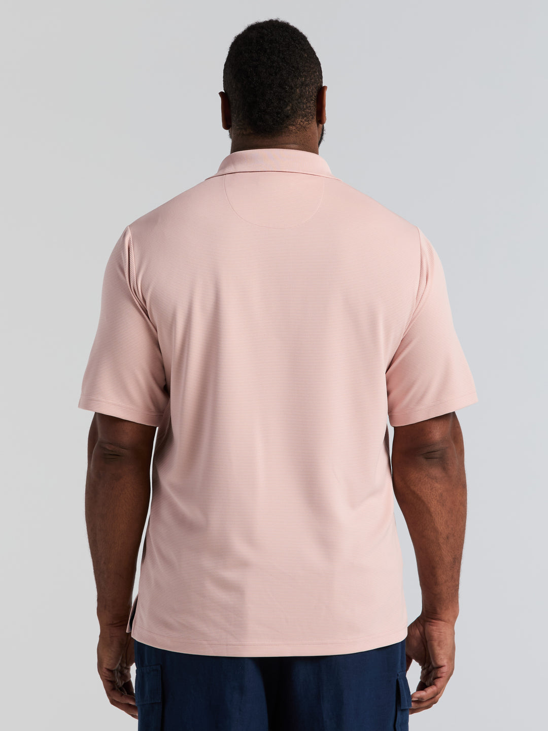 Big & Tall Ottoman Polo Shirt (Rose Smoke) 