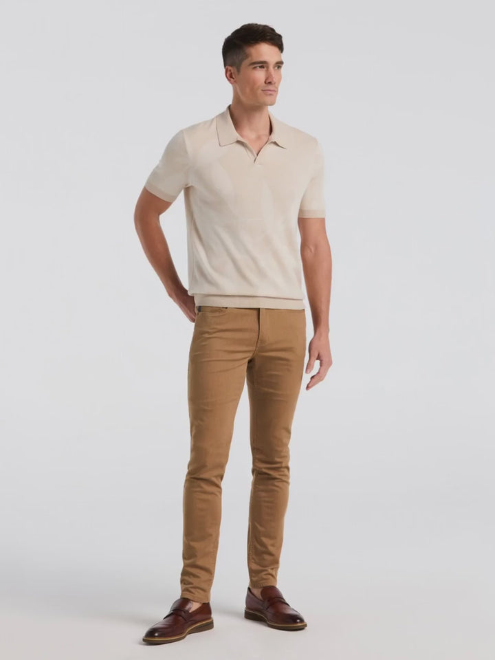 Leaf Open Polo Sweater