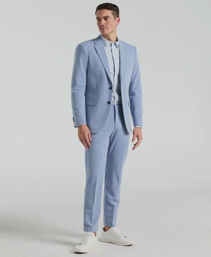 Video of a man wearing the Slim Fit Louis Suit Pant in the color Allure