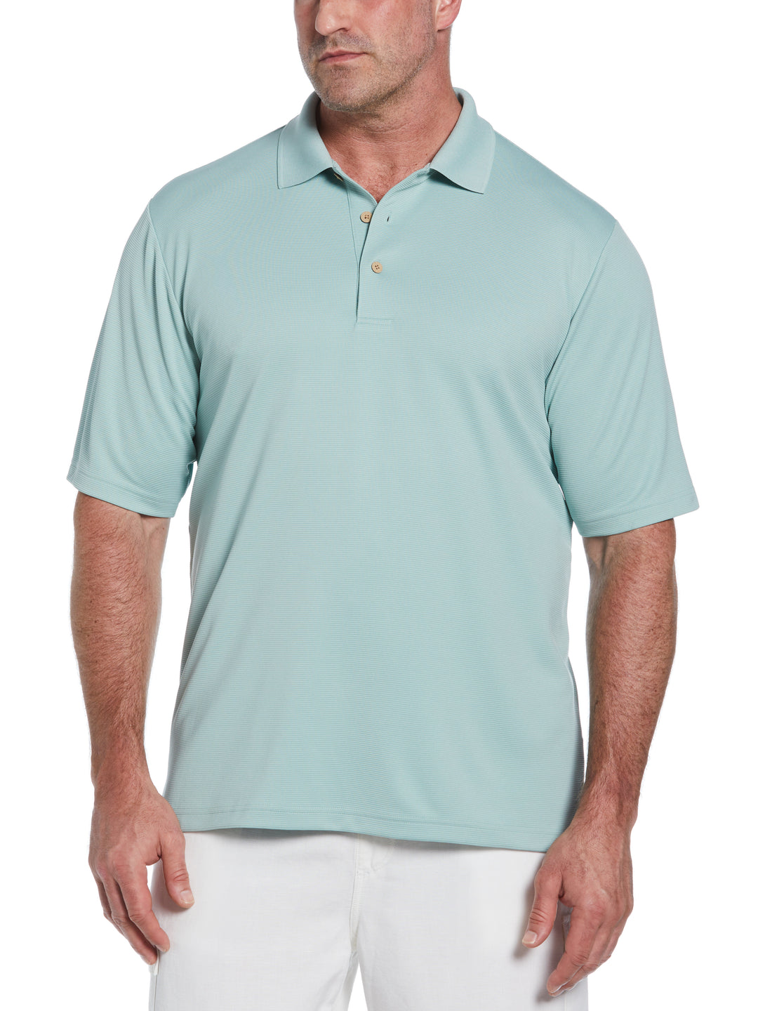 Big & Tall Ottoman Polo Shirt (Blue Surf) 