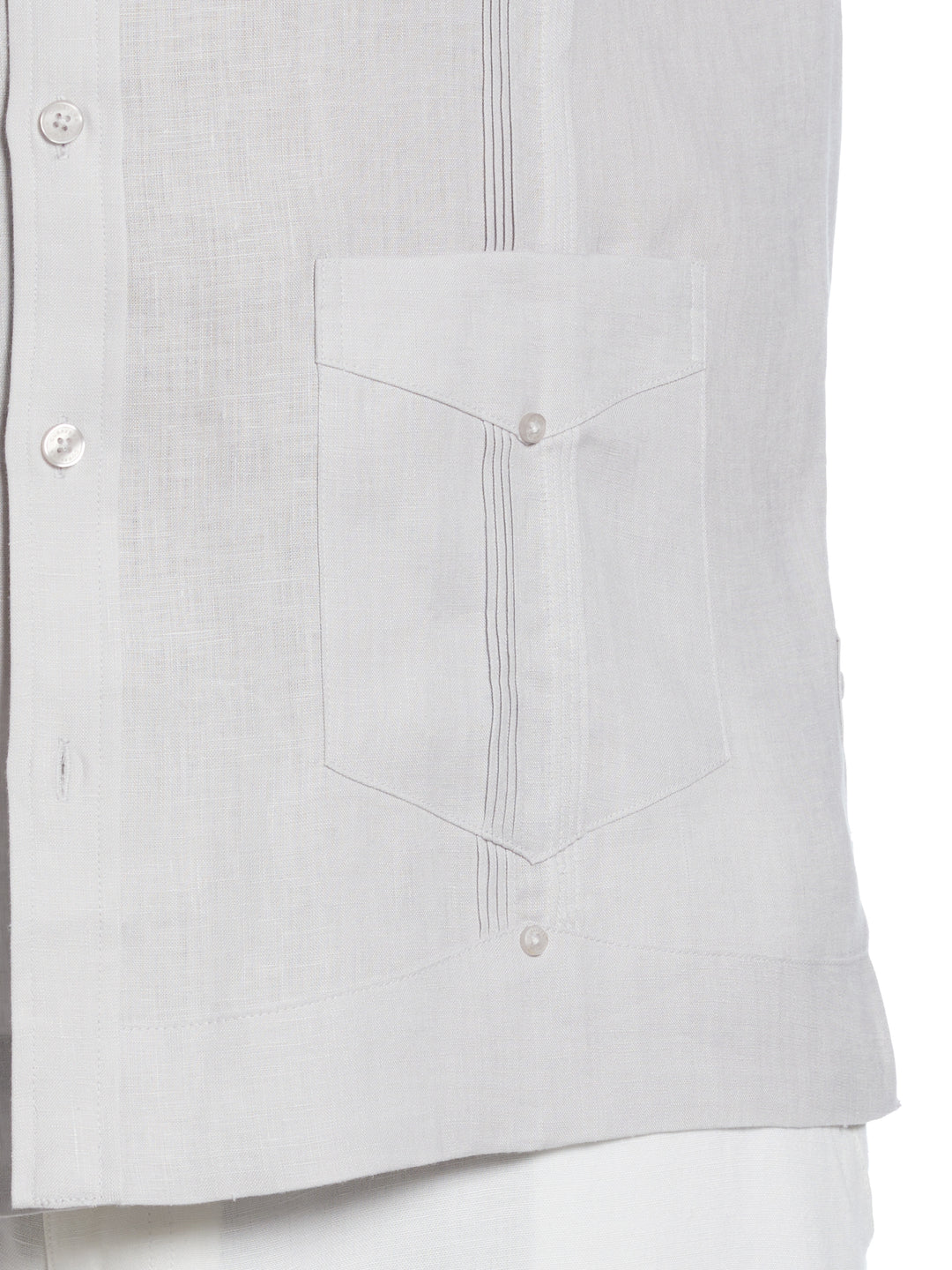 Big & Tall Linen Guayabera Shirt (Micro Chip) 