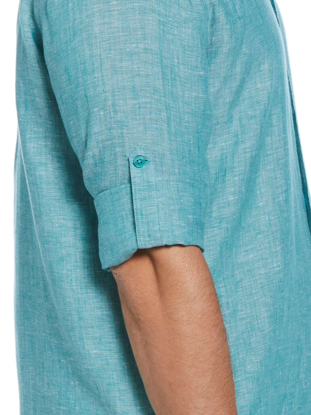 Linen Blend Wrinkle-Resistant Shirt (Bayou) 