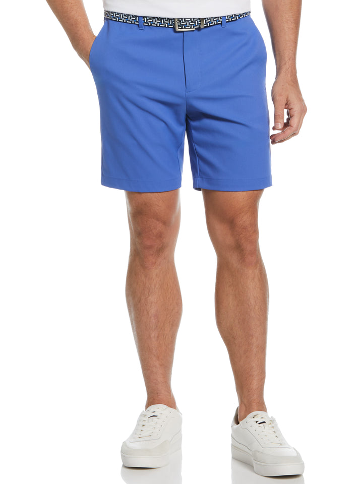 Flat Front Solid Golf Shorts (Amparo Blue) 