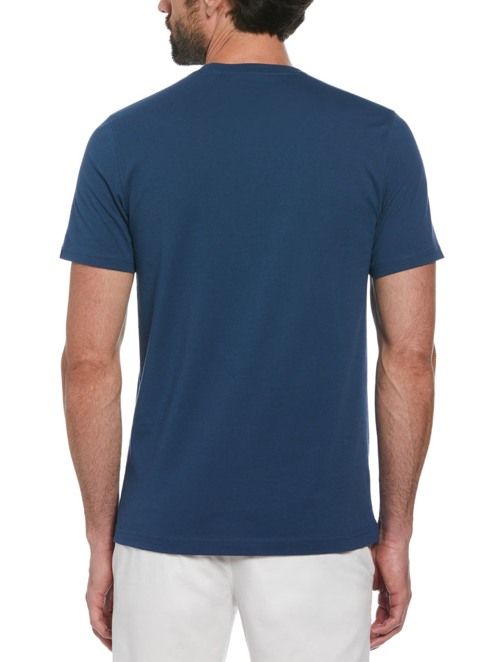 Boxed Floral Tee (Sargasso Sea) 