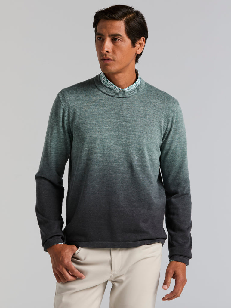 Space Dye Crew Neck Sweater – Perry Ellis