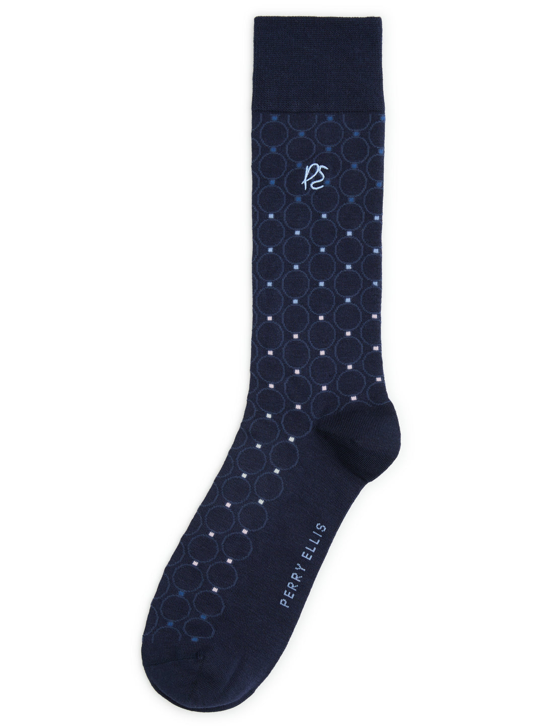 Men's Medallion Pattern Socks (Vintage Indigo) 