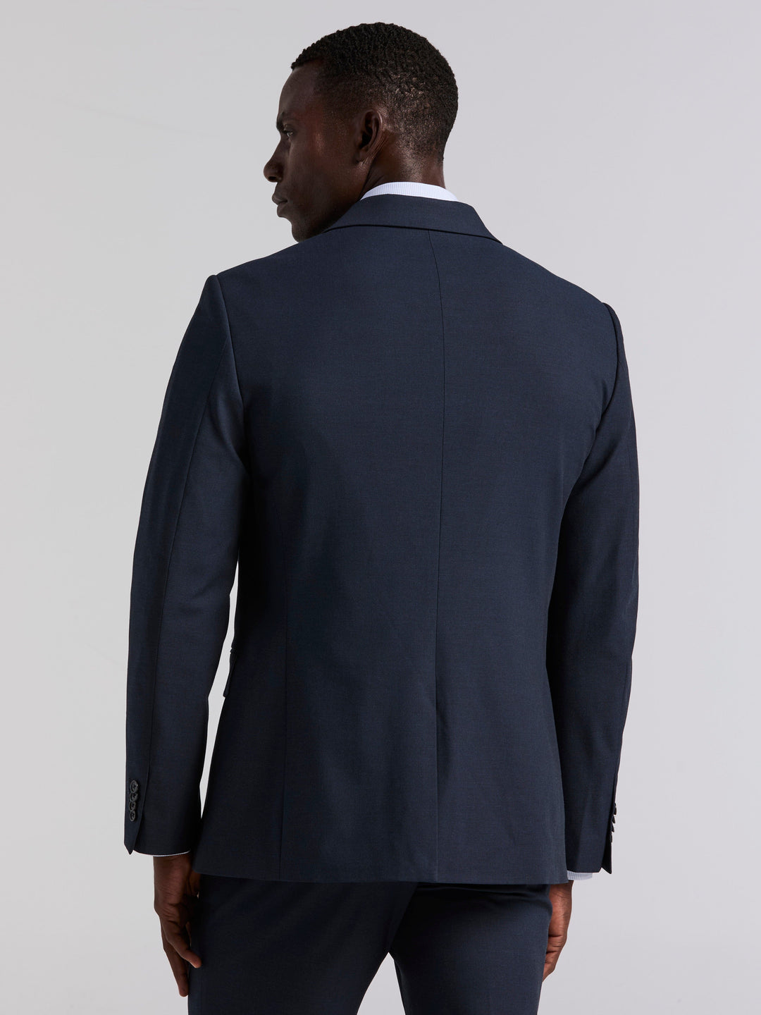 Dobby Louis Slim Fit Suit Jacket (Total Eclipse) 