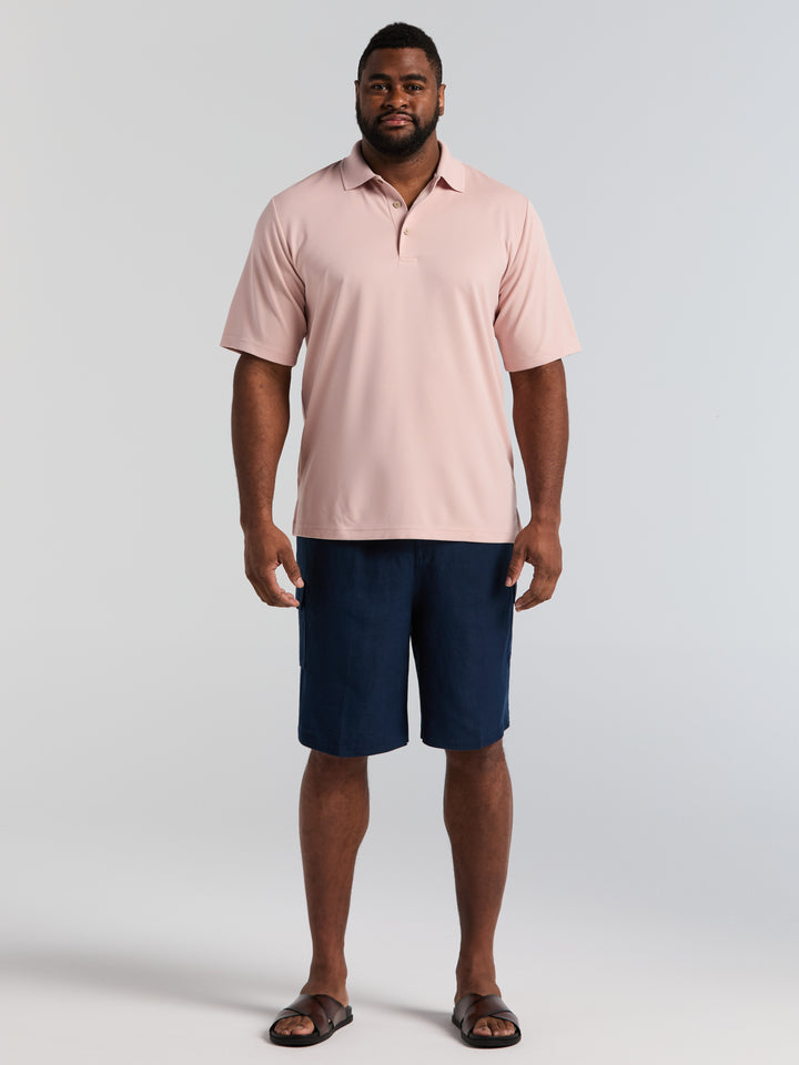 Big & Tall Ottoman Polo Shirt (Rose Smoke) 