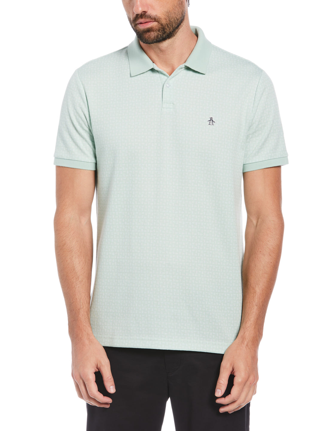 Jacquard Polo (Silt Green) 
