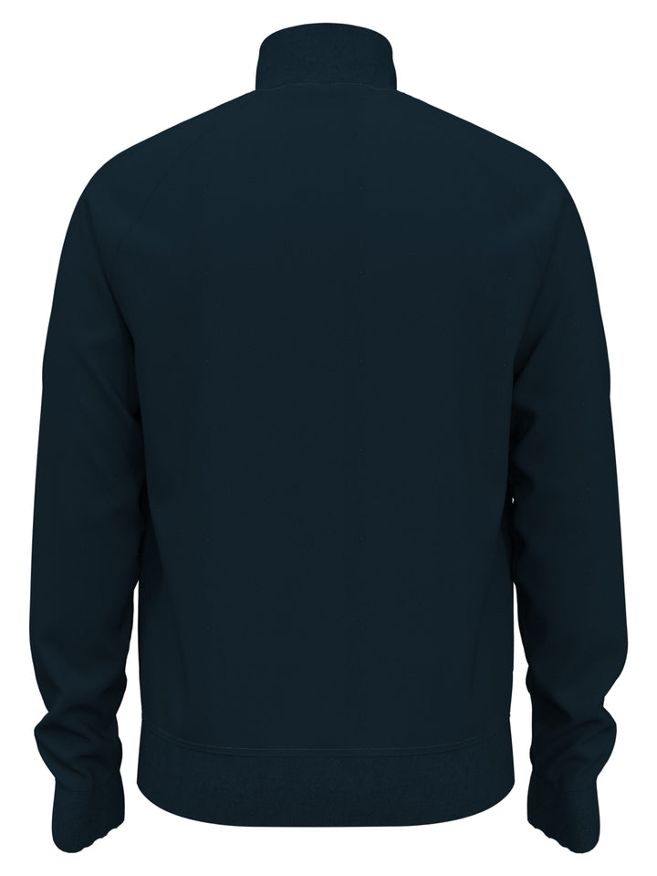 Fleece 1/4 Zip Striped Sweater (Dark Sapphire) 