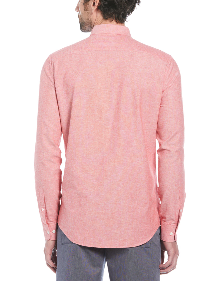 Oxford Long Sleeve Button-Down Shirt (Salsa) 