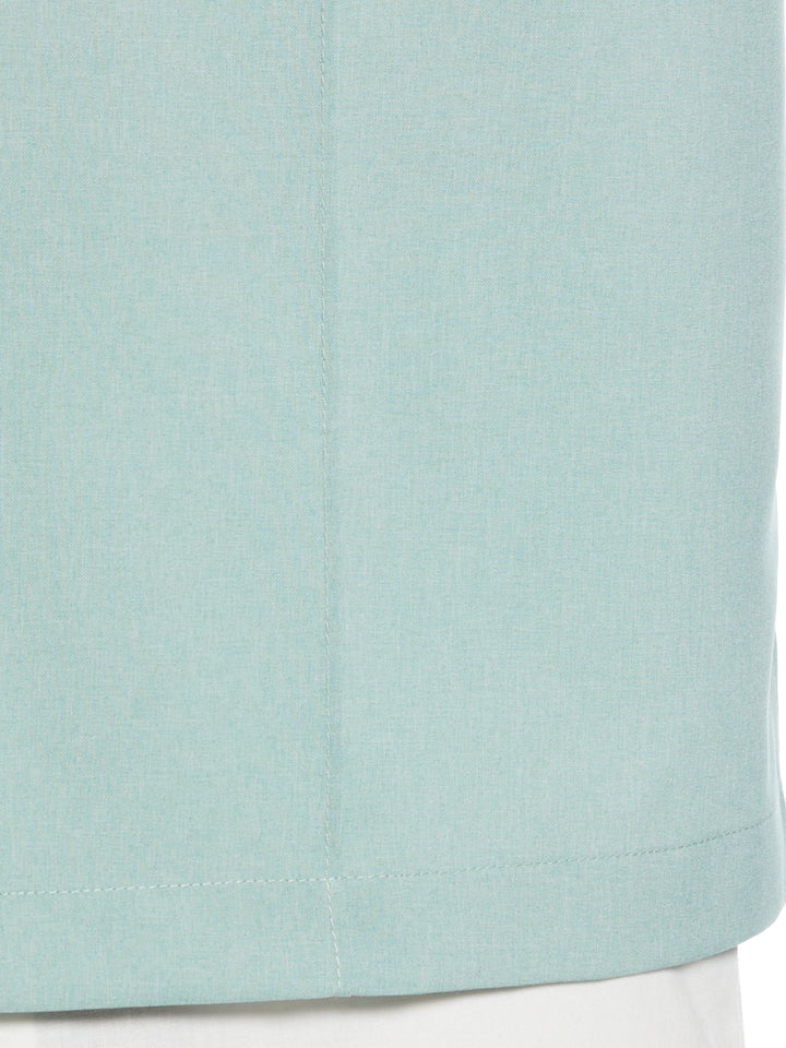 Two-Tone Cross Tuck Chambray Shirt (Blue Surf) 