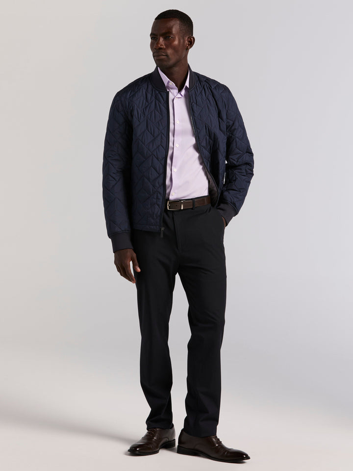 Cotton Slim Fit Royal Oxford Dress Shirt (Orchid Petal) 