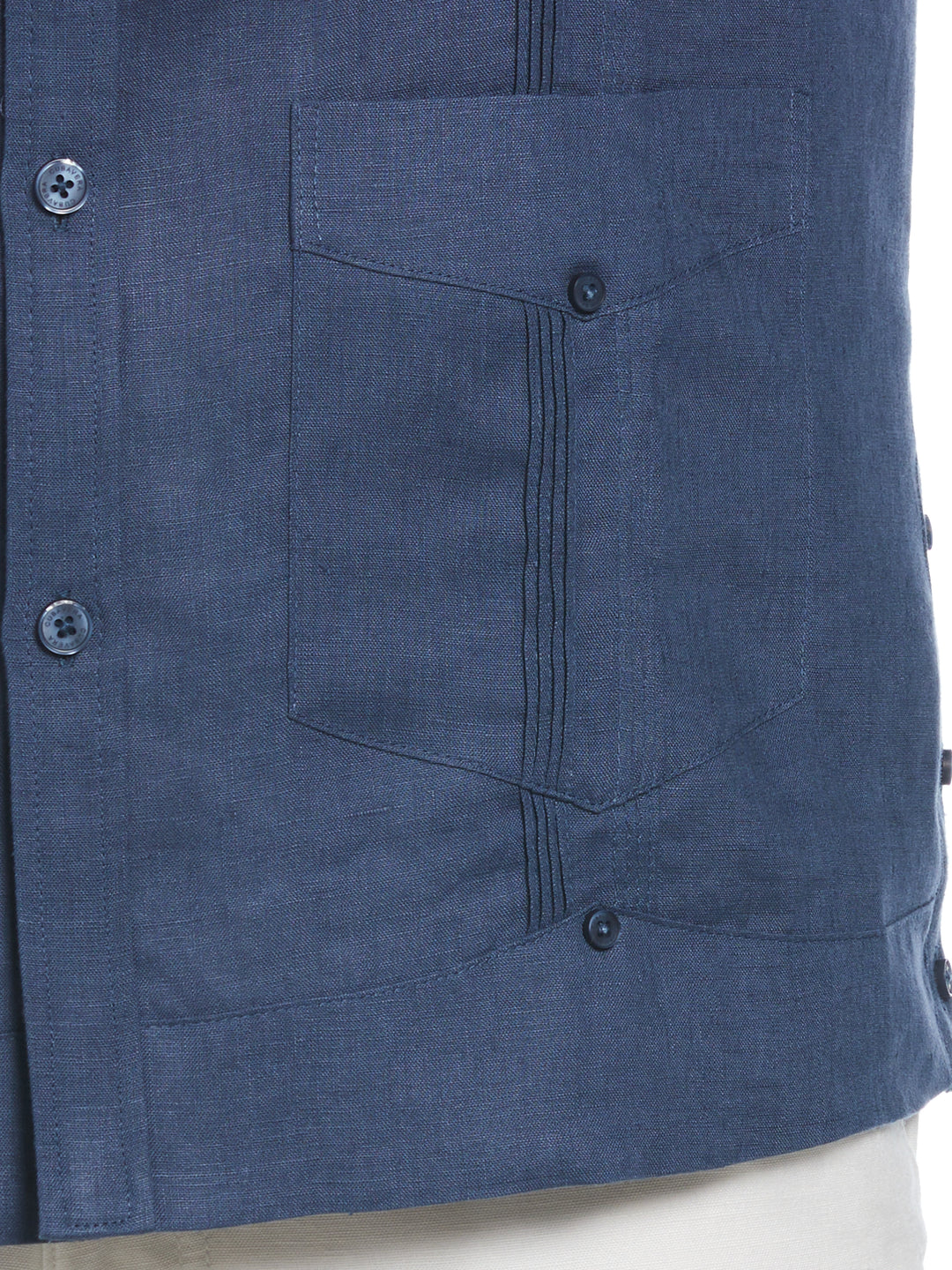 Linen Guayabera Shirt (Ensign Blue) 