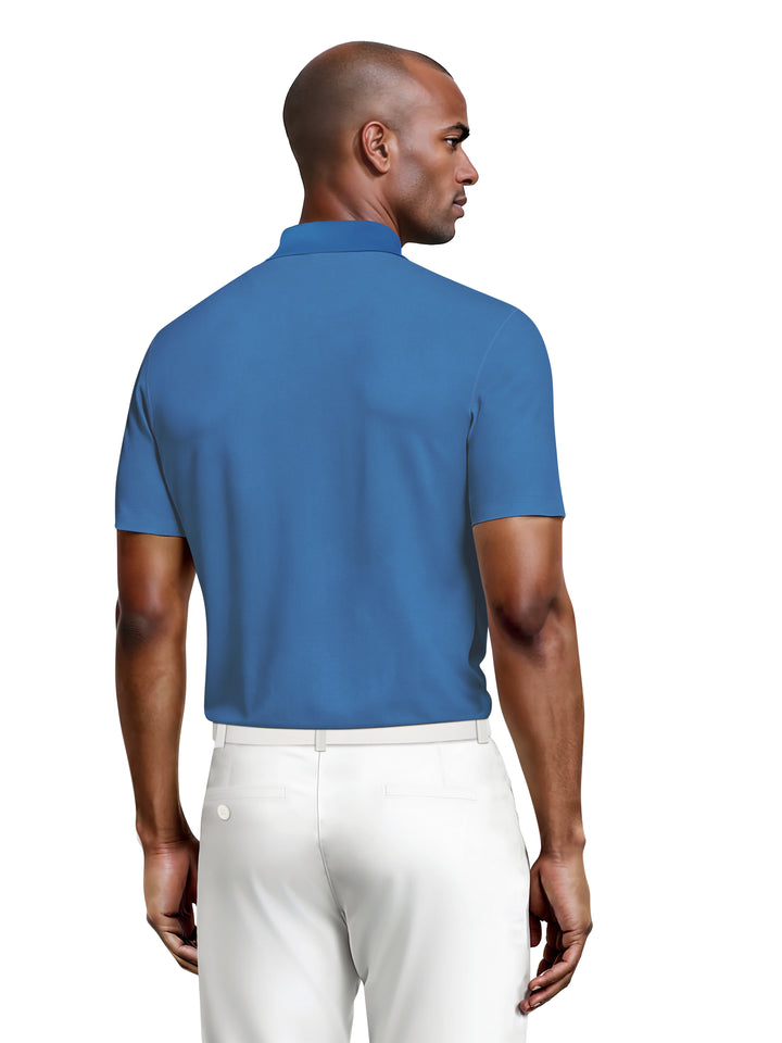 Airflux Mesh Golf Polo (Classic Blue) 
