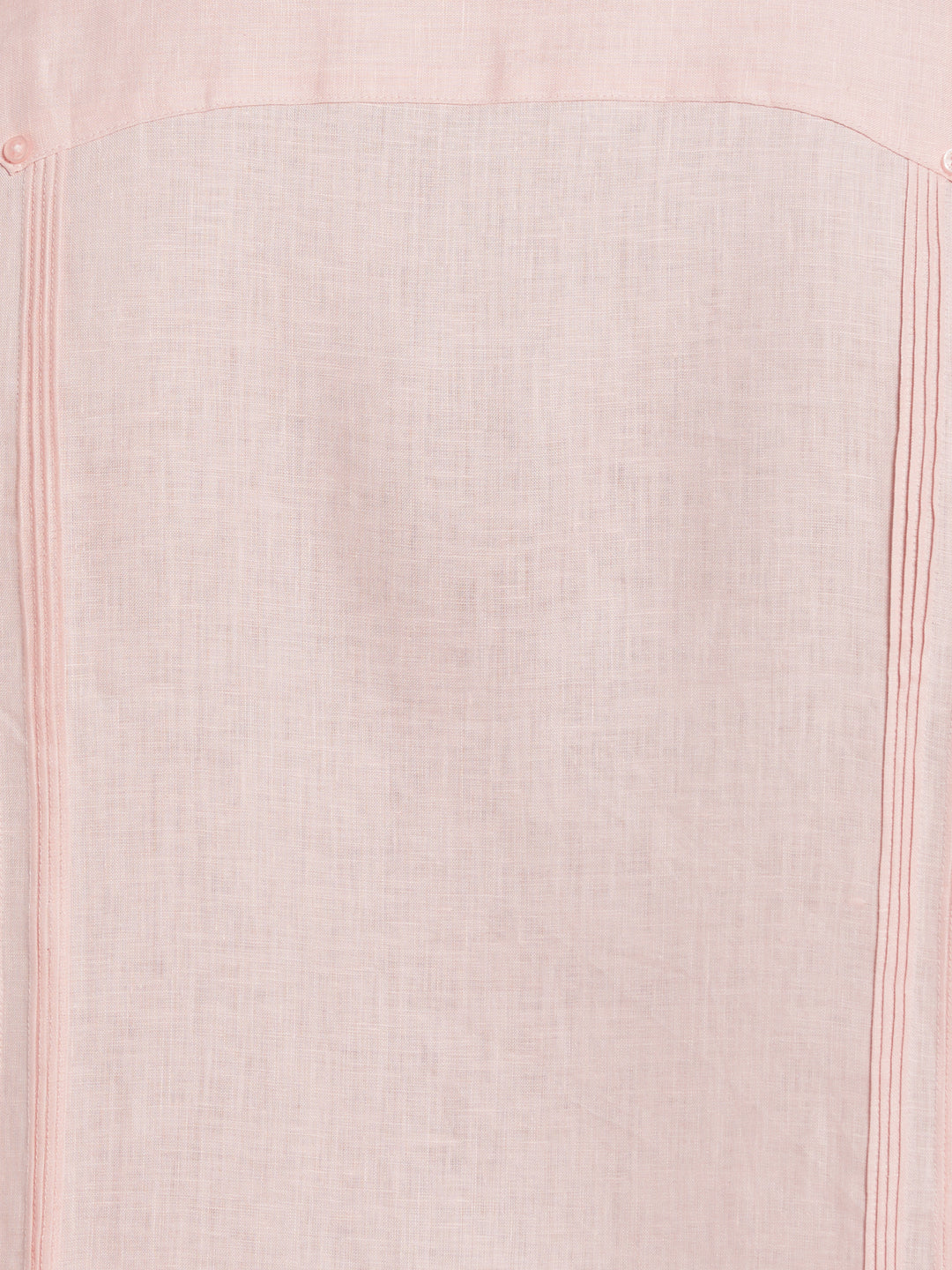 Big & Tall Linen Guayabera Shirt (Silver Pink) 