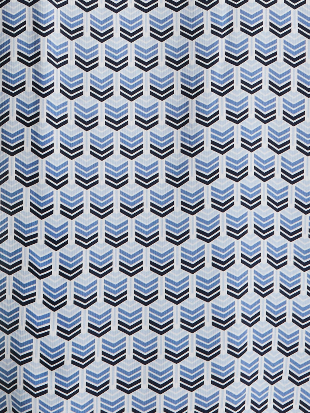 Dobby Print Camp Collar Shirt (Dutch Blue) 