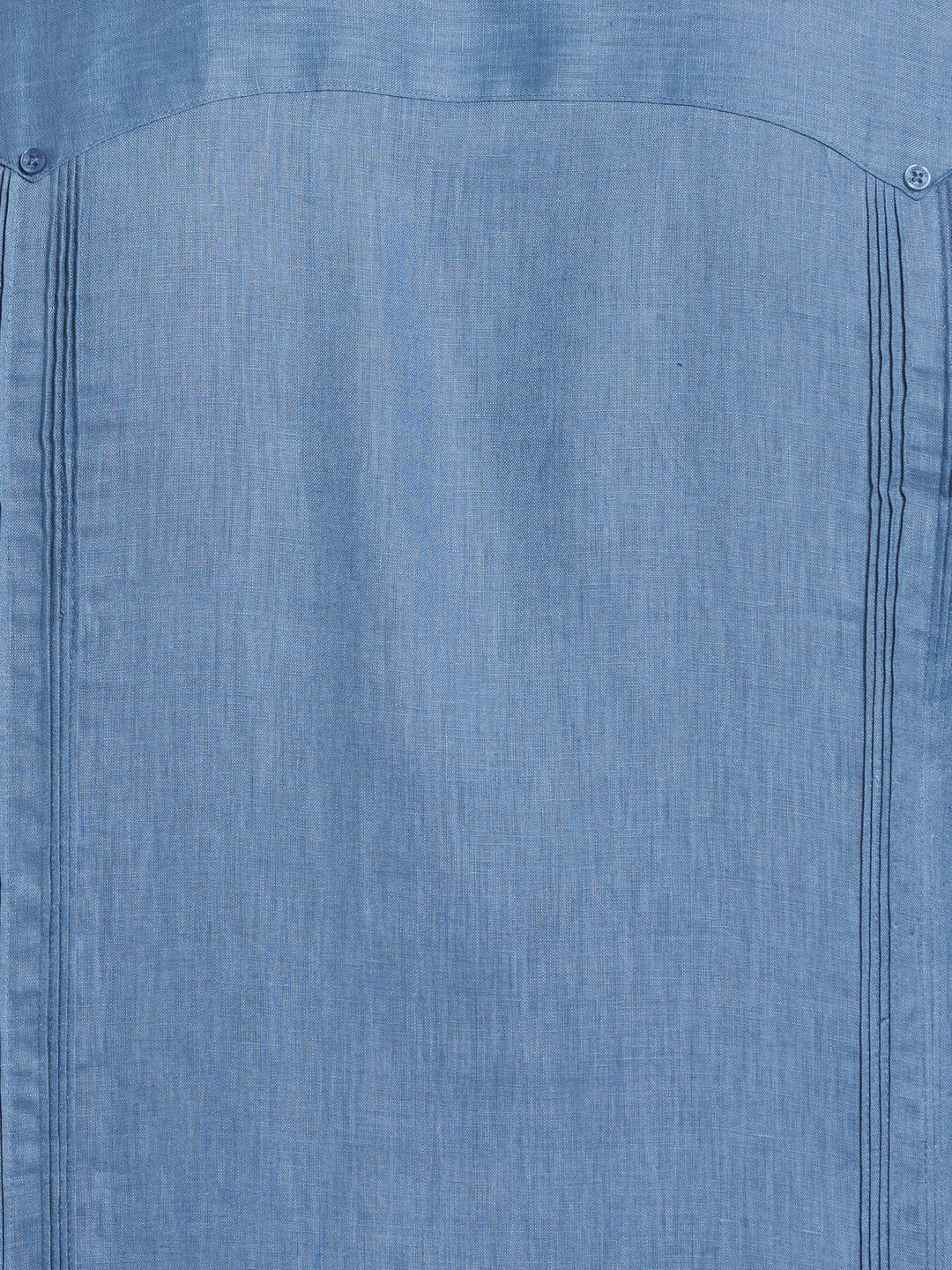 Big & Tall Linen Guayabera Shirt (Captains Blue) 